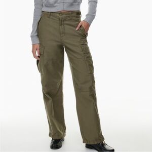 Aritzia Green Cargo Pants